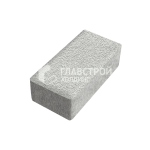 Тротуарная плитка Прямоугольник 250х500х60, белая на камне