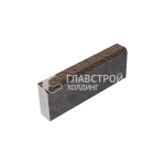 Бордюрный камень БР 50.20.8, коричневый с мраморной крошкой