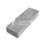 Тротуарная плитка 6х18х6 см, серо-белая на камне