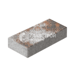 Тротуарная плитка Прямоугольник 30х60х6 см, сомон на камне