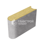 Бордюрный камень БРШ 50.20.8, желтый на камне