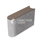 Бордюр БРШ 50.20.8, коричневый с мраморной крошкой