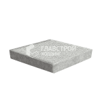 Тротуарная плитка Ромб 20х20х6 см, белая на камне